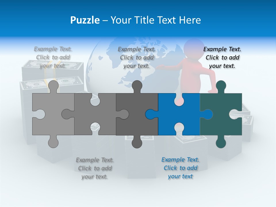 Human Globe Chart PowerPoint Template