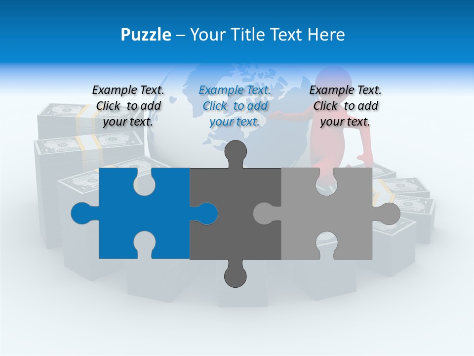 Human Globe Chart PowerPoint Template