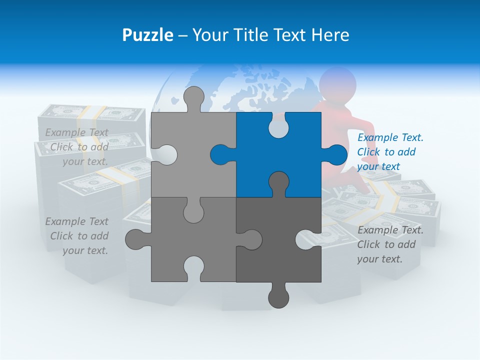 Human Globe Chart PowerPoint Template