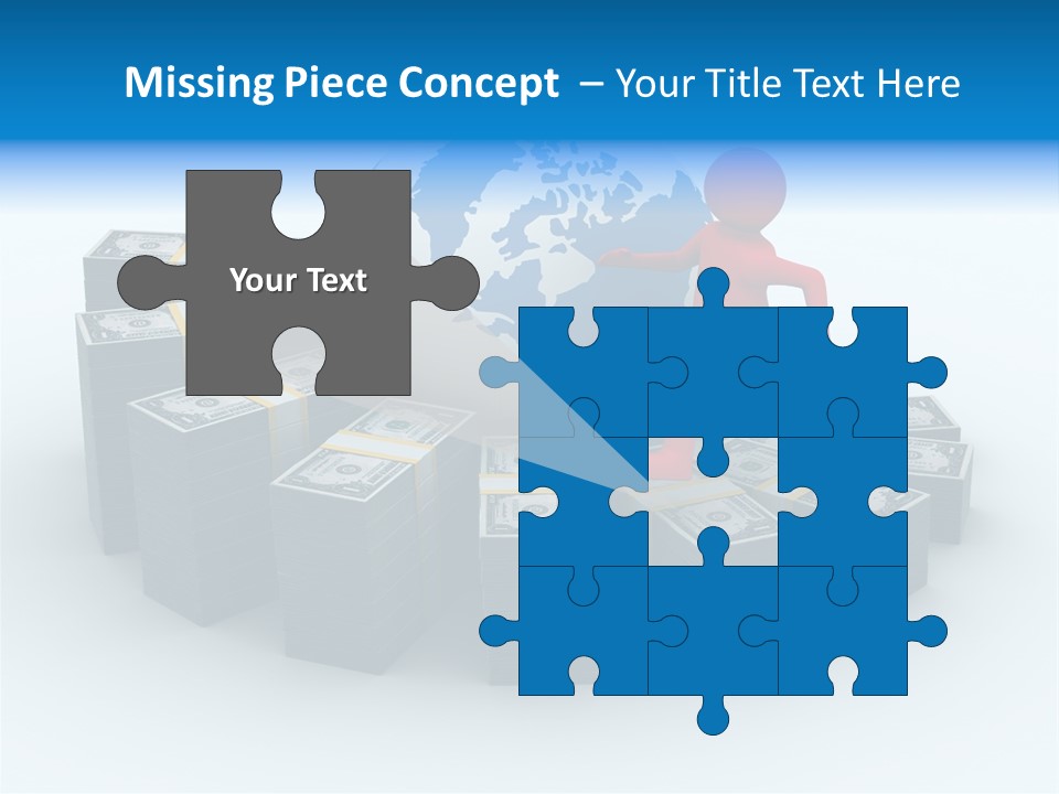 Human Globe Chart PowerPoint Template