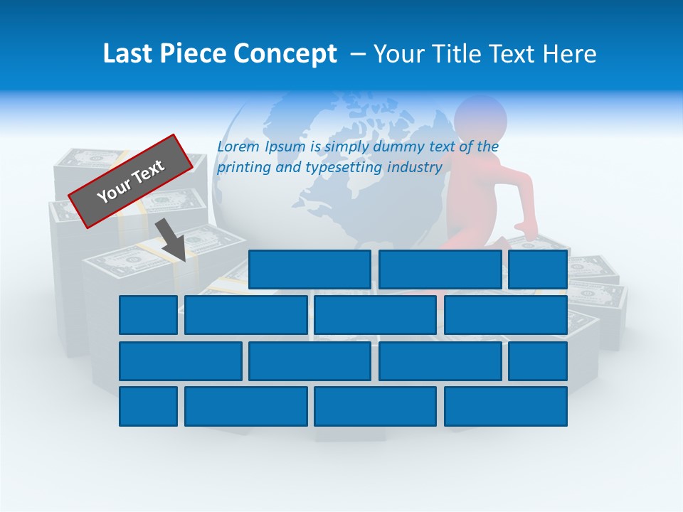 Human Globe Chart PowerPoint Template
