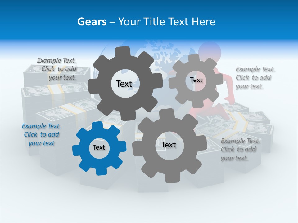 Human Globe Chart PowerPoint Template
