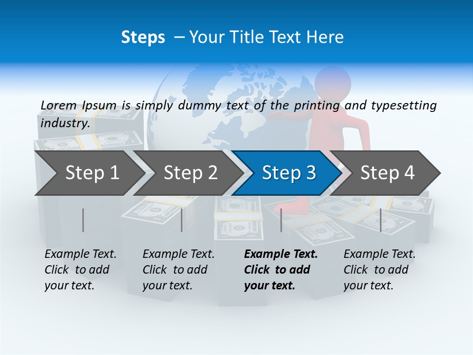 Human Globe Chart PowerPoint Template
