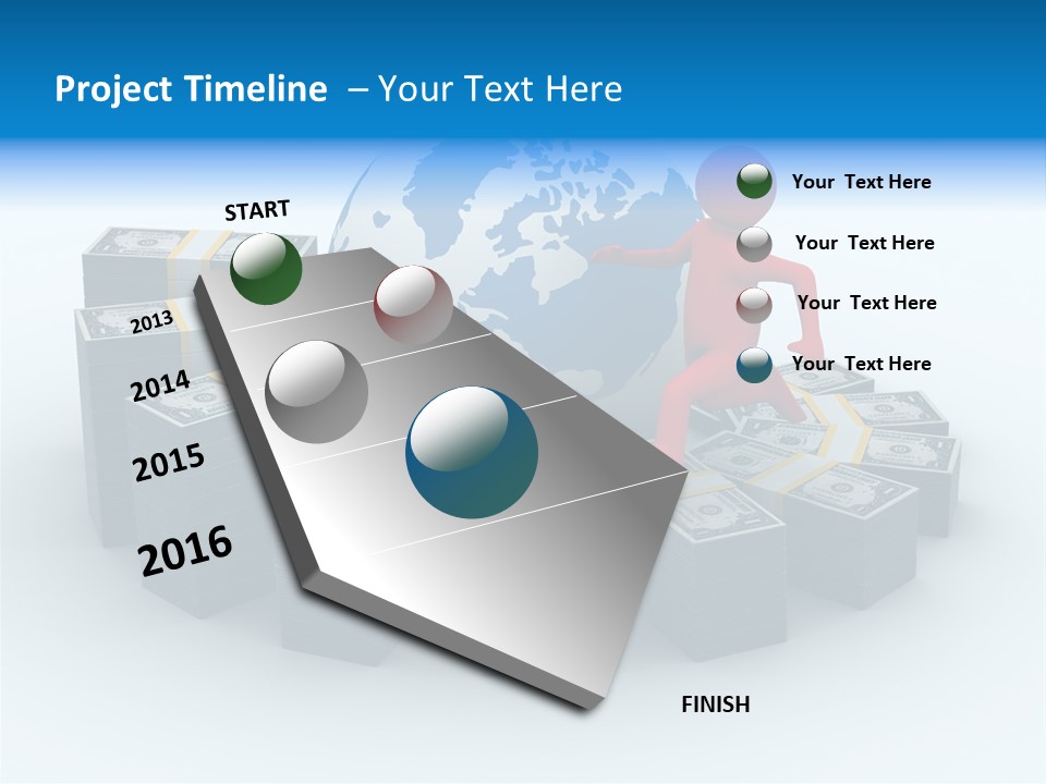 Human Globe Chart PowerPoint Template