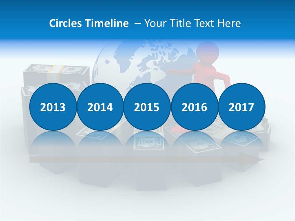 Human Globe Chart PowerPoint Template