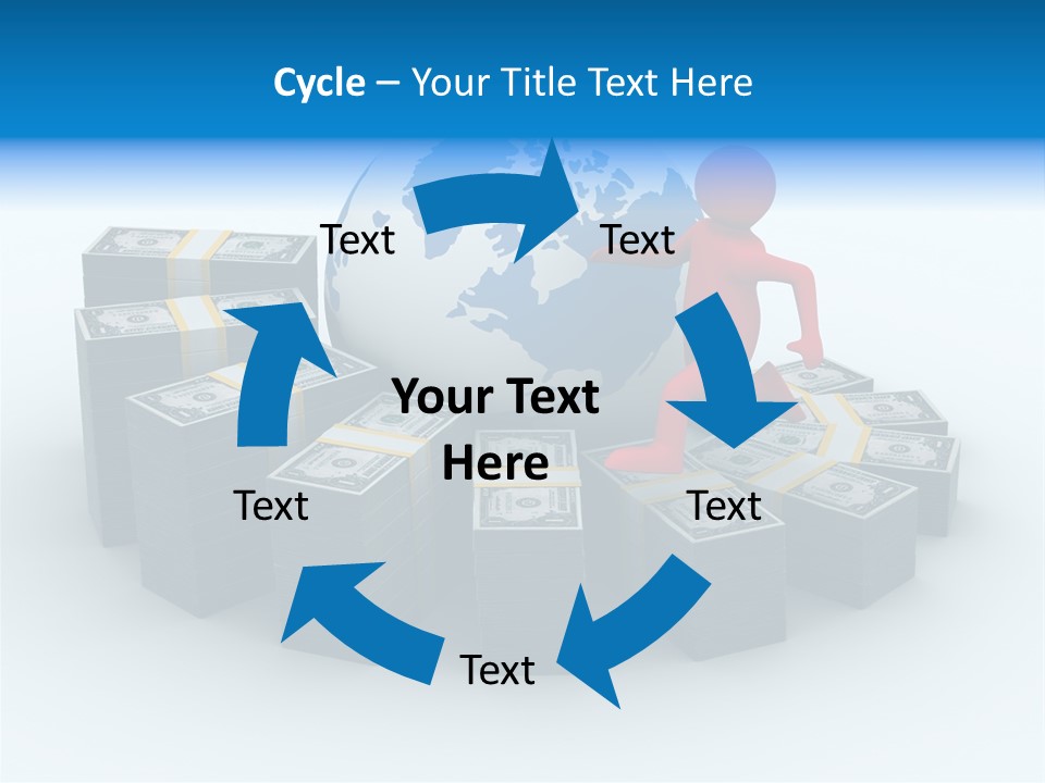 Human Globe Chart PowerPoint Template