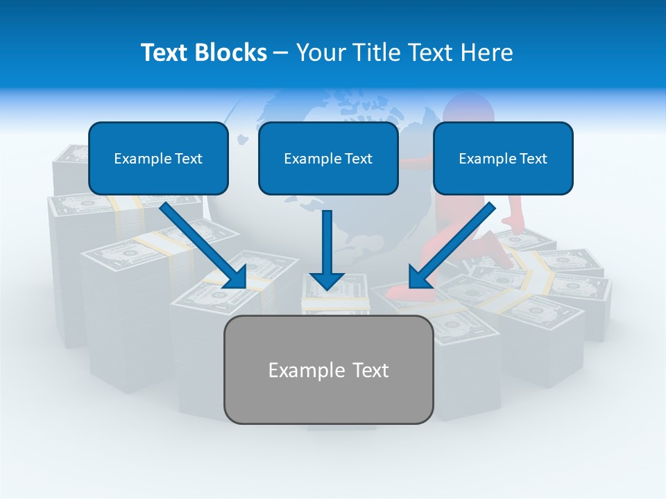Human Globe Chart PowerPoint Template