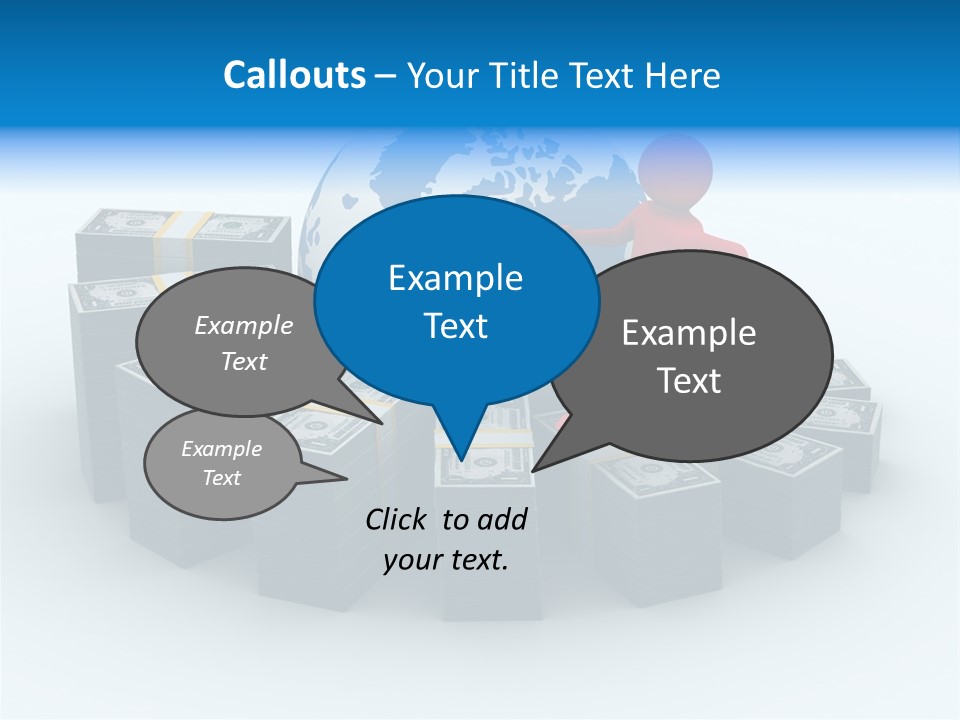 Human Globe Chart PowerPoint Template
