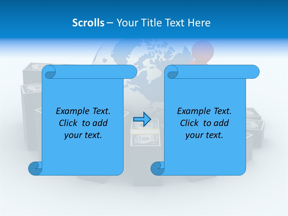Human Globe Chart PowerPoint Template