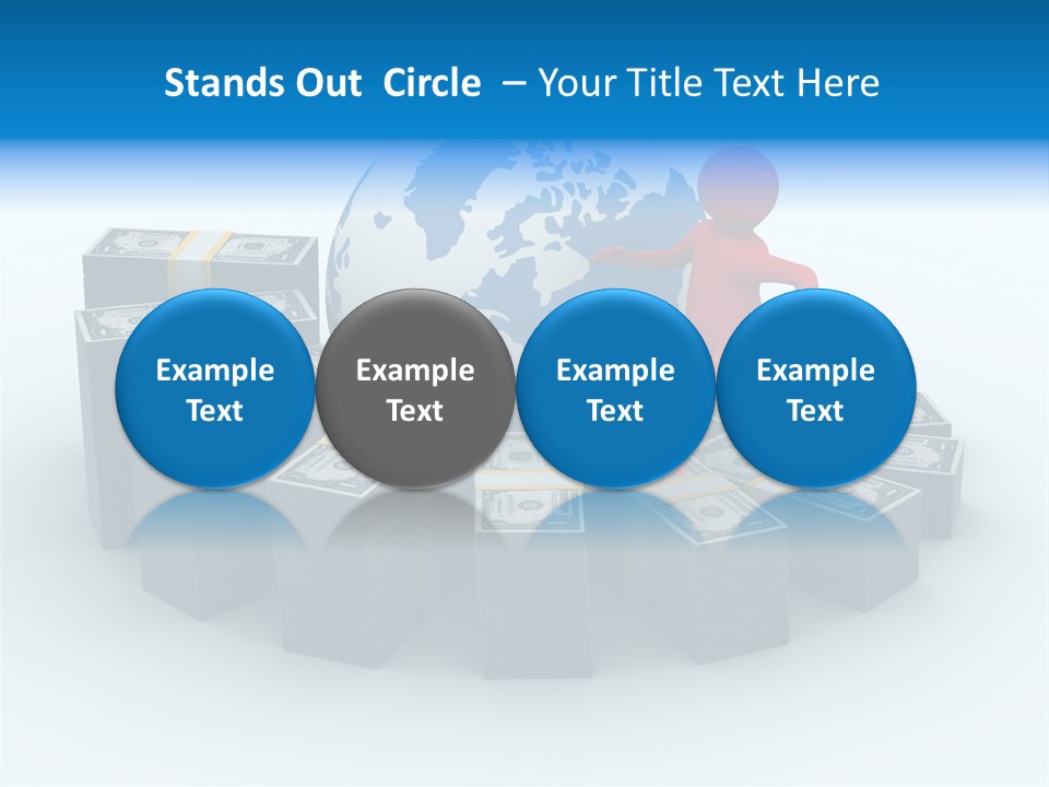 Human Globe Chart PowerPoint Template