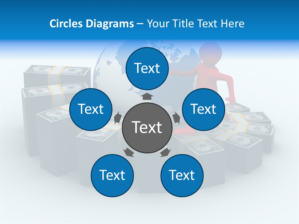 Human Globe Chart PowerPoint Template