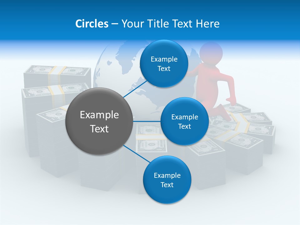Human Globe Chart PowerPoint Template