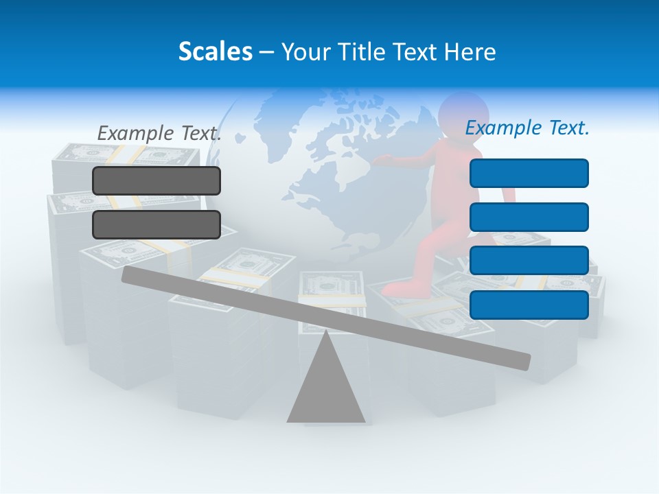 Human Globe Chart PowerPoint Template