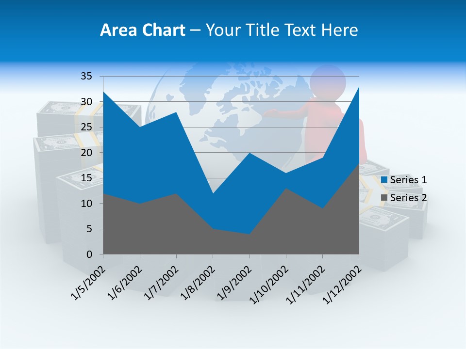 Human Globe Chart PowerPoint Template