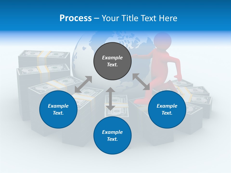 Human Globe Chart PowerPoint Template