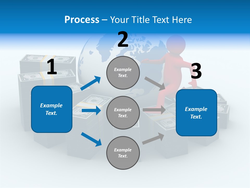 Human Globe Chart PowerPoint Template