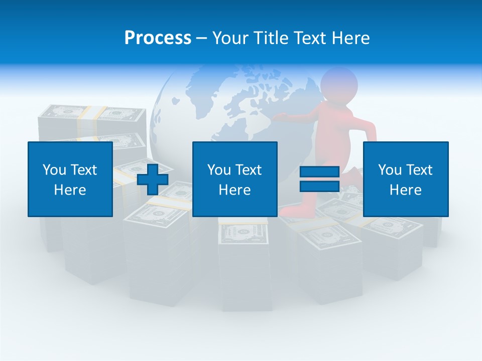 Human Globe Chart PowerPoint Template