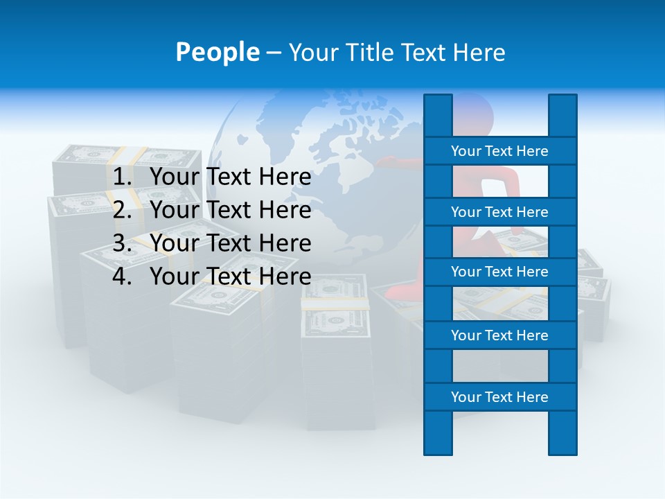 Human Globe Chart PowerPoint Template