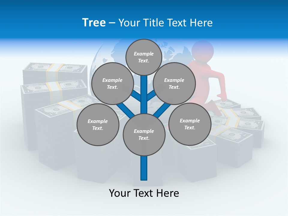 Human Globe Chart PowerPoint Template