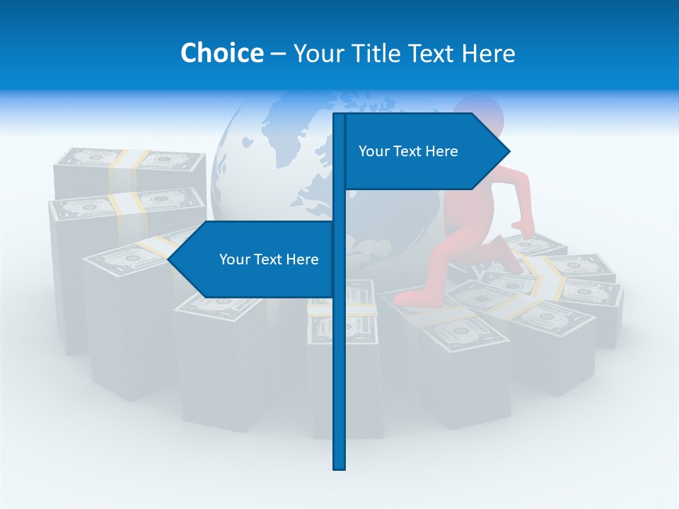 Human Globe Chart PowerPoint Template