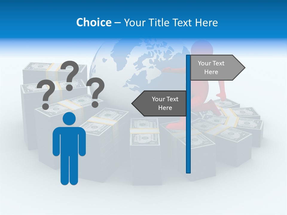Human Globe Chart PowerPoint Template