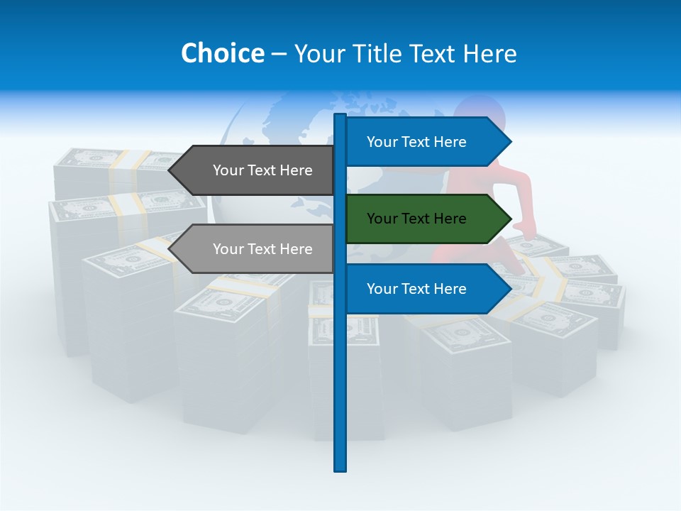 Human Globe Chart PowerPoint Template