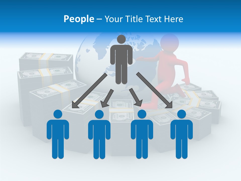 Human Globe Chart PowerPoint Template
