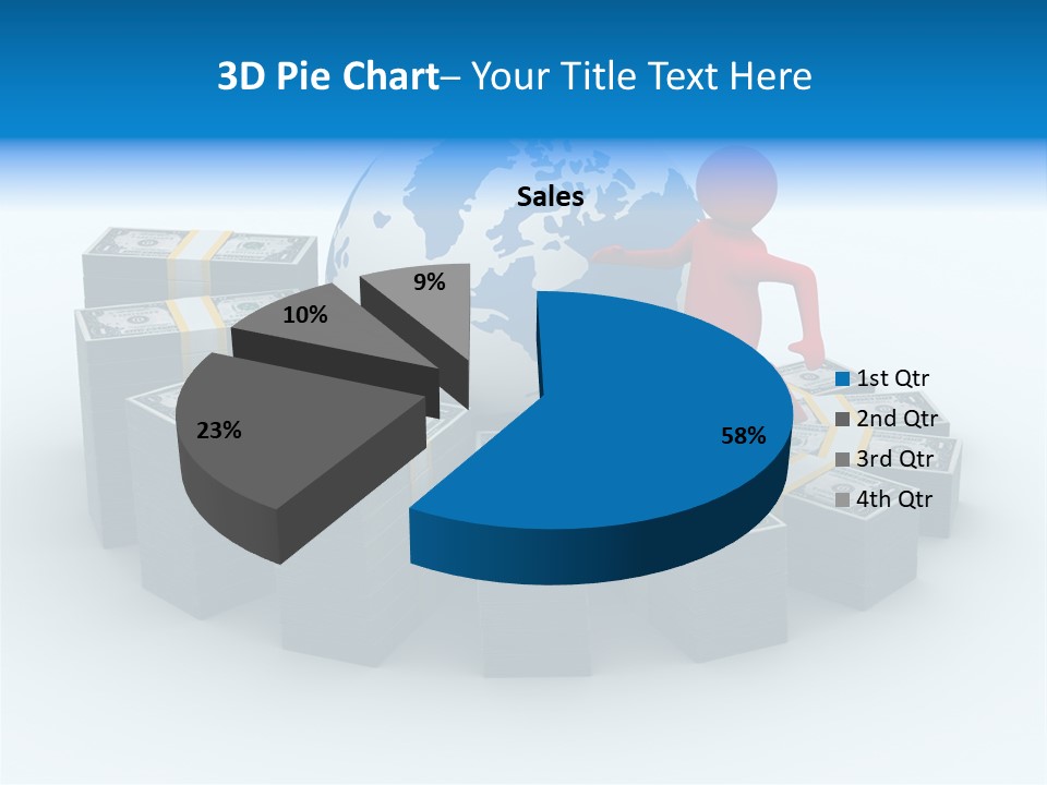 Human Globe Chart PowerPoint Template
