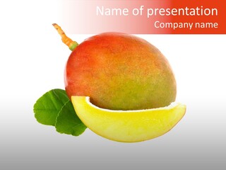 Part Green Juicy PowerPoint Template