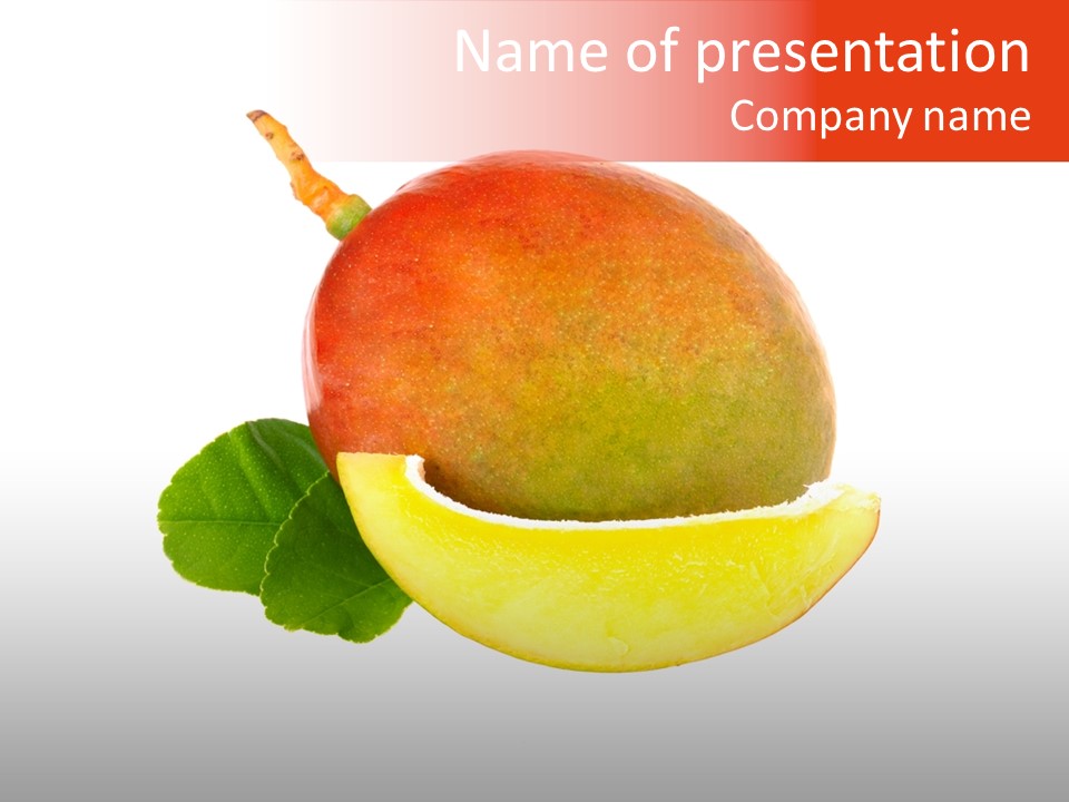 Part Green Juicy PowerPoint Template