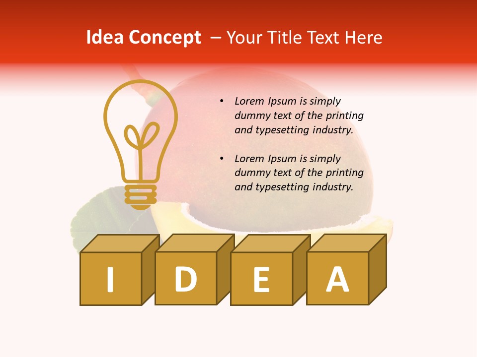 Part Green Juicy PowerPoint Template