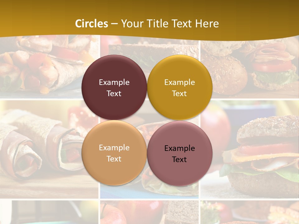 Food Meal Wrap PowerPoint Template