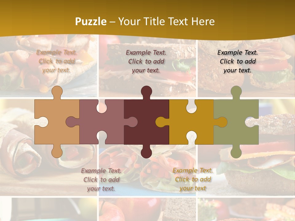 Food Meal Wrap PowerPoint Template