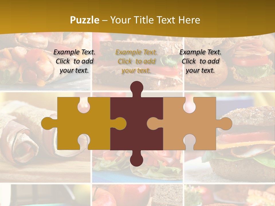 Food Meal Wrap PowerPoint Template