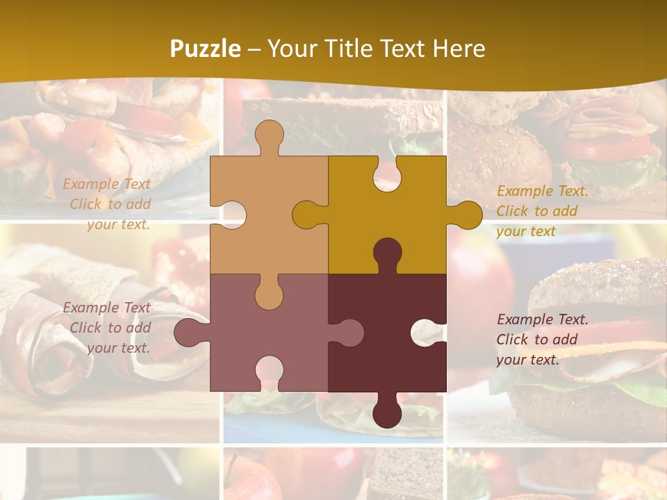 Food Meal Wrap PowerPoint Template