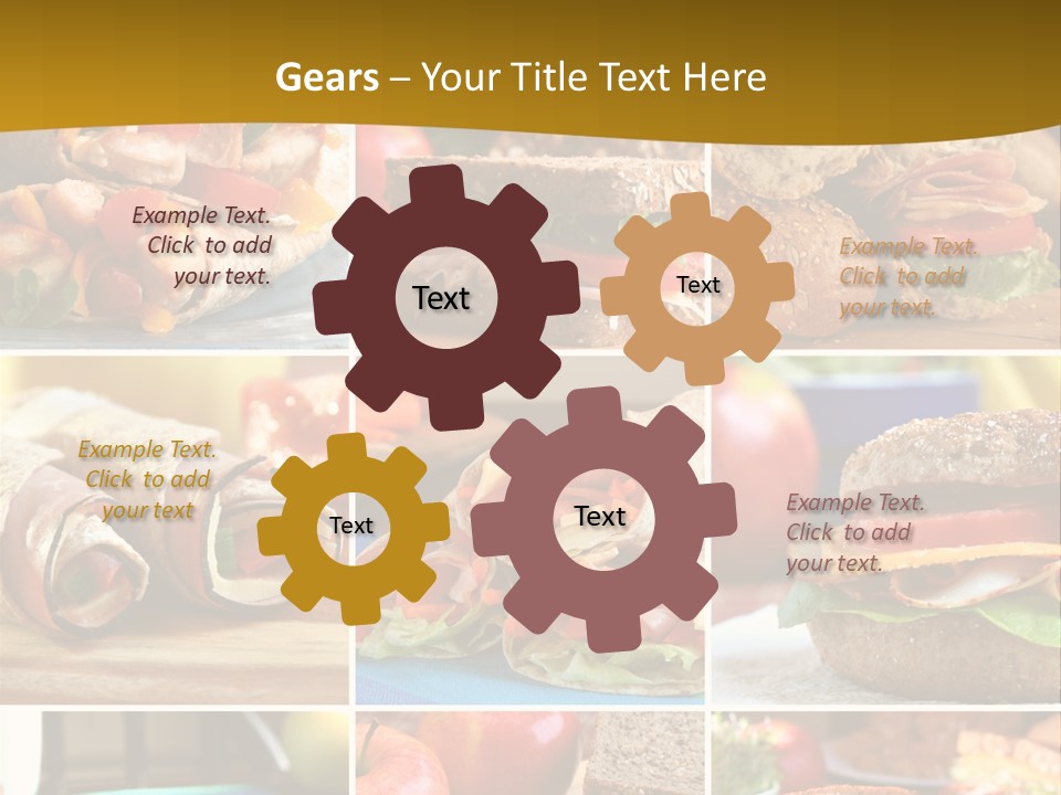 Food Meal Wrap PowerPoint Template