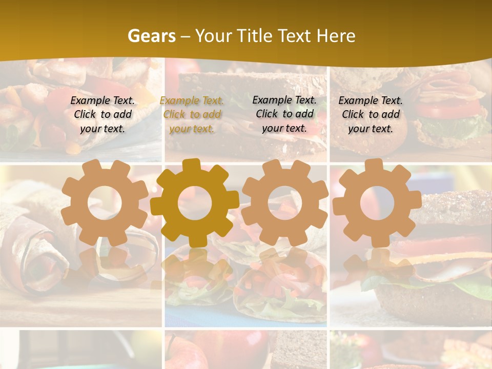 Food Meal Wrap PowerPoint Template