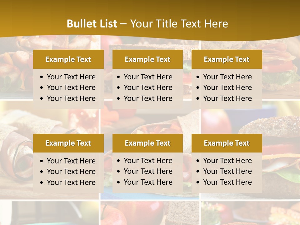 Food Meal Wrap PowerPoint Template