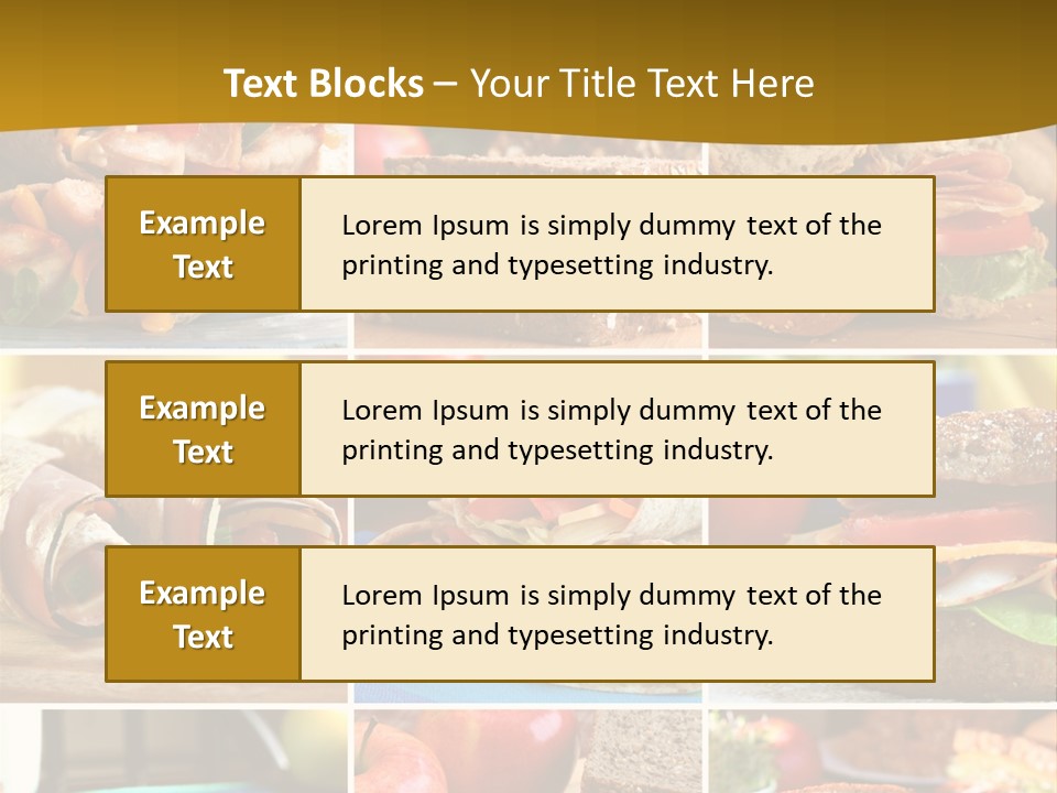 Food Meal Wrap PowerPoint Template