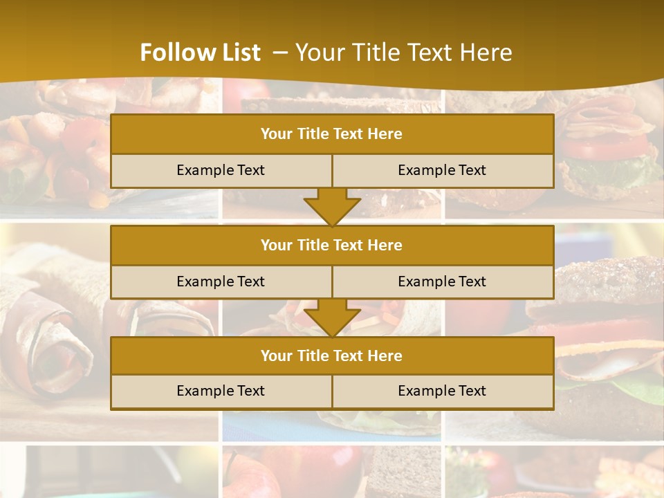 Food Meal Wrap PowerPoint Template