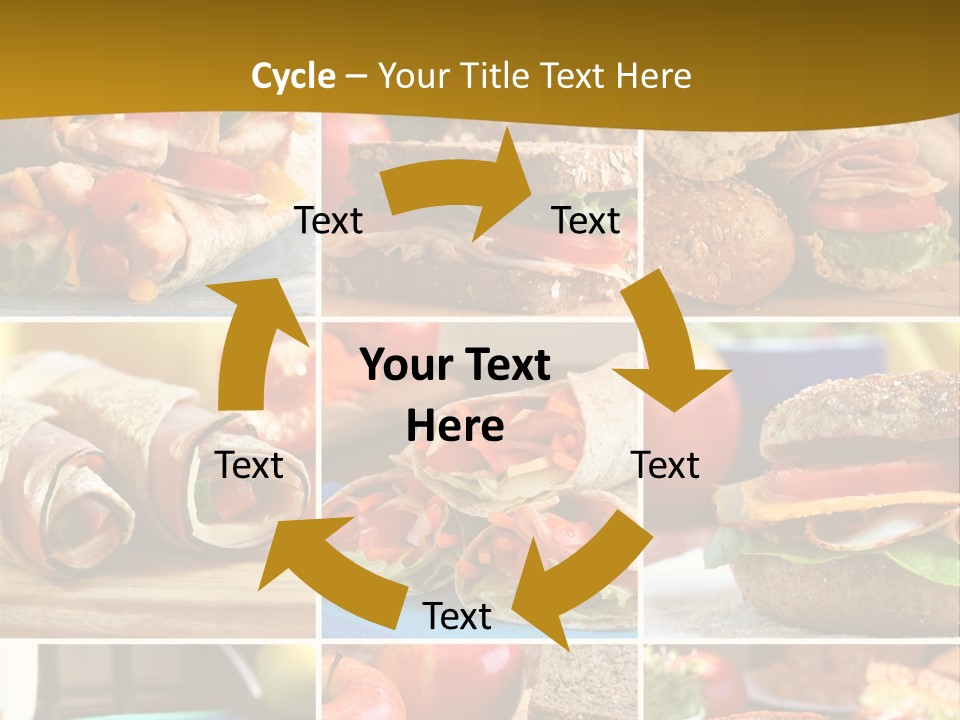 Food Meal Wrap PowerPoint Template