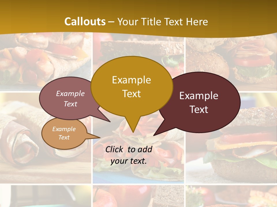 Food Meal Wrap PowerPoint Template