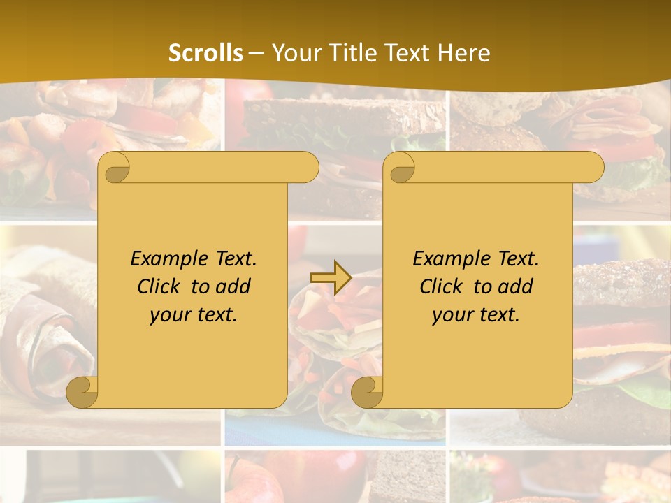 Food Meal Wrap PowerPoint Template