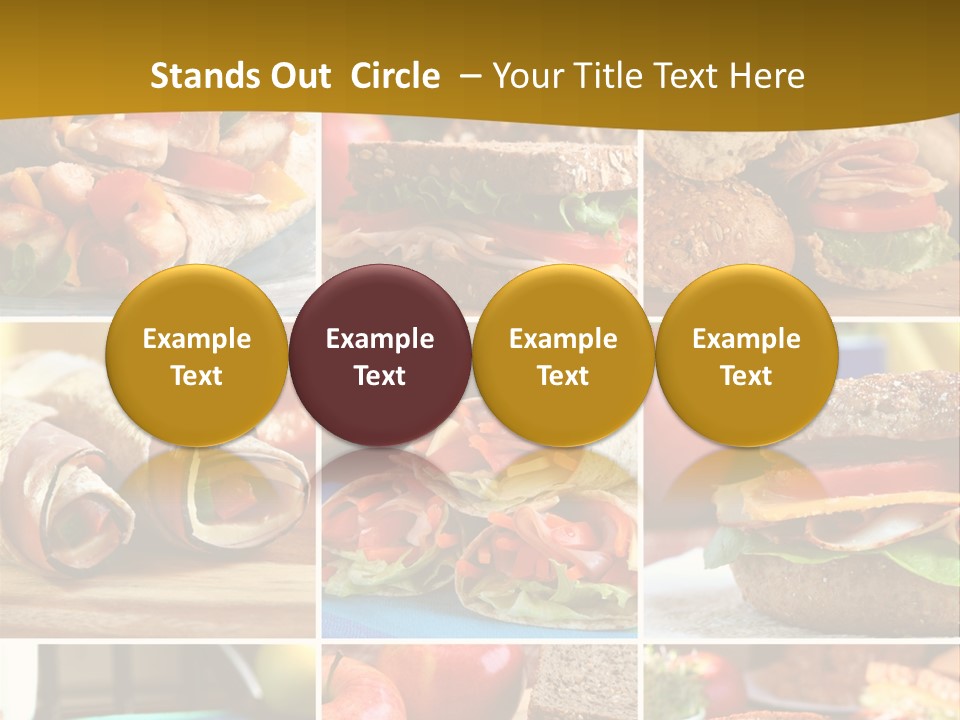 Food Meal Wrap PowerPoint Template