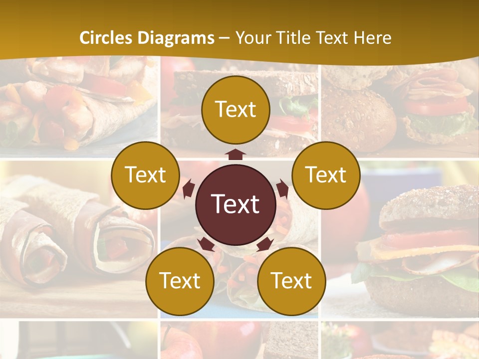 Food Meal Wrap PowerPoint Template