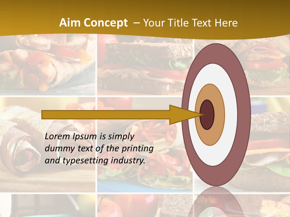 Food Meal Wrap PowerPoint Template