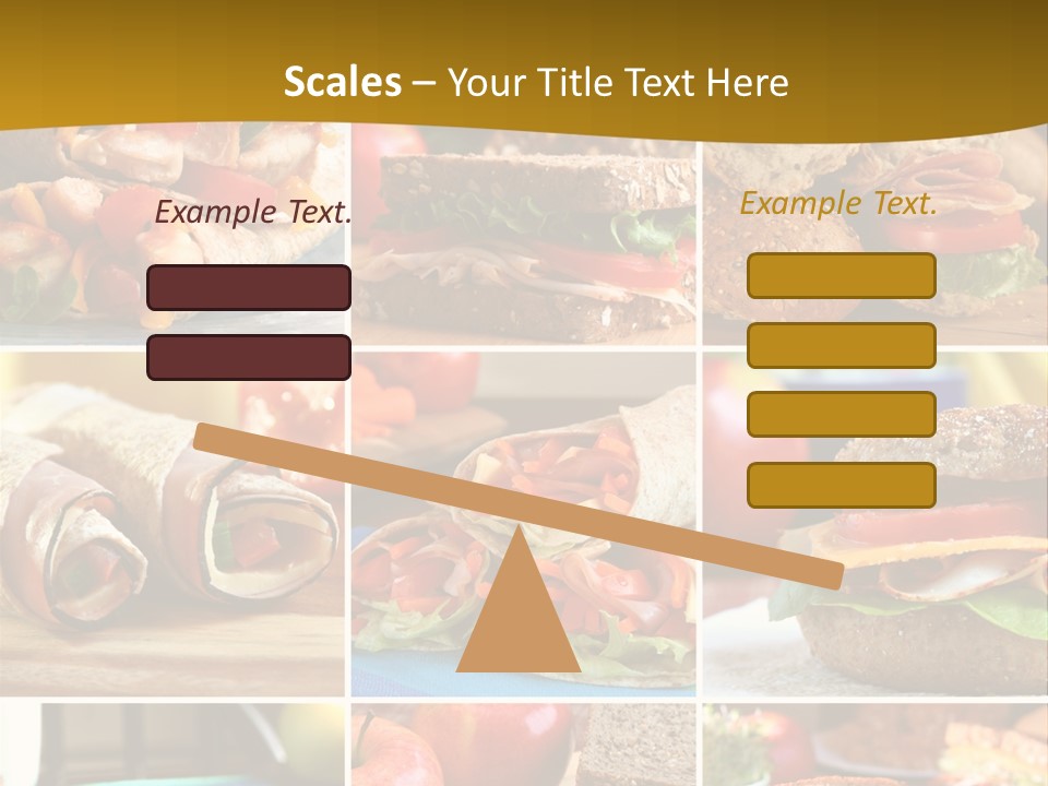 Food Meal Wrap PowerPoint Template
