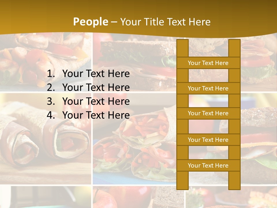 Food Meal Wrap PowerPoint Template