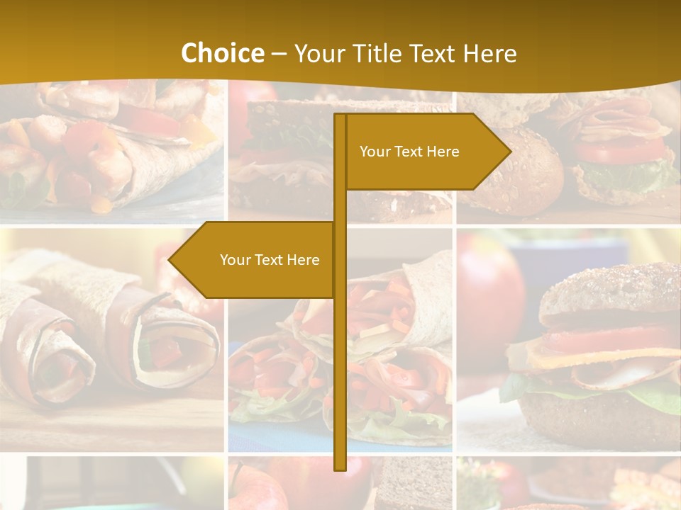 Food Meal Wrap PowerPoint Template