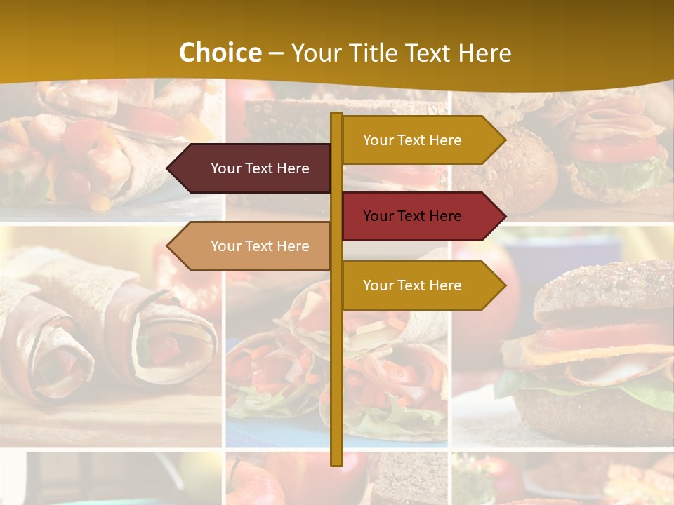 Food Meal Wrap PowerPoint Template